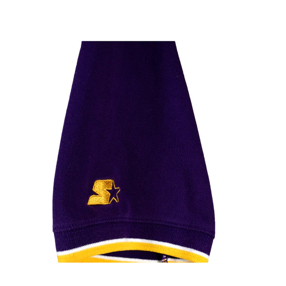 LSU TIGERS Polo Shirt Men's L Purple & Gold, Embroidered Mike the Tiger logo - Picture 6 of 10